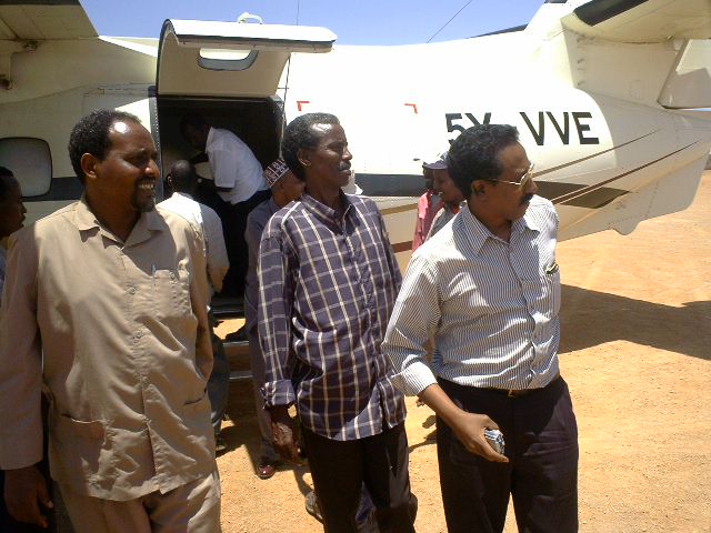 THE PRESIDENT OF SOMALIA AND THE CHAIRMAN OF THE PARLIAMENT OF SOMALIA HISTORIC TRIP TO THE REFGIONS